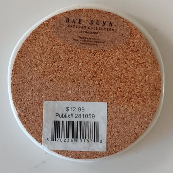 RAE DUNN Coasters Set of 4 - Picture 8 of 9